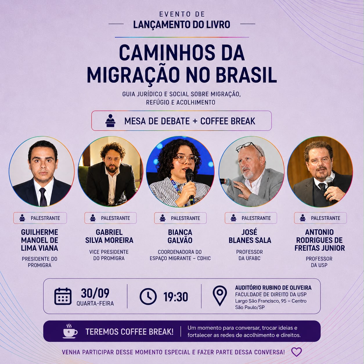 LANÇAMENTO DO LIVRO — CAMINHOS DA MIGRAÇÃO NO BRASIL ✨📚